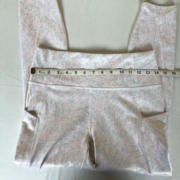 Fabletics Women size M‎ Pureluxe Holographic Leggings w/Pockets Mermaid Fairy - Picture 4 of 7